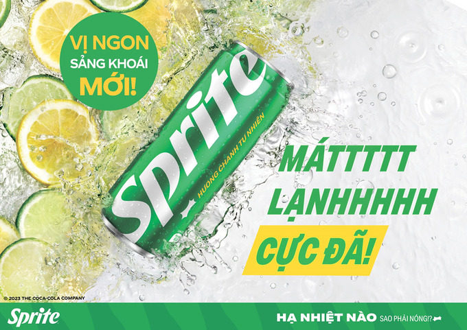 Sprite vị ngon sảng khoái mới, diện mạo mới ra mắt tại Việt Nam