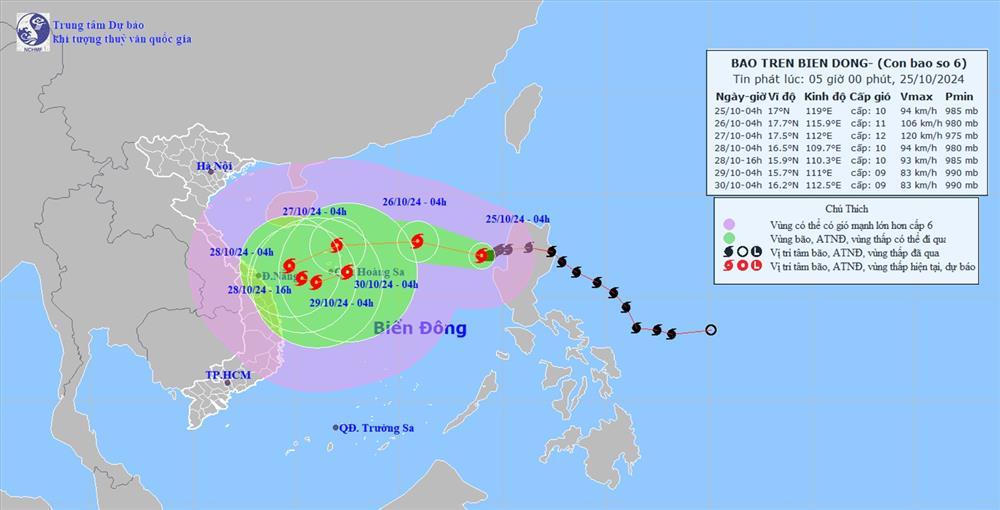 Bão Trà Mi tiếp tục tăng cấp, chuyên gia dự báo mưa lớn ở miền Trung